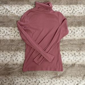 Blush Fitted Turtle Neck